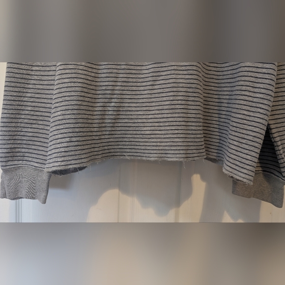 Polo Ralph Lauren Men's Gray Navy Striped Long Sleeve Shirt 100% Cotton Size XXL - Picture 12 of 13